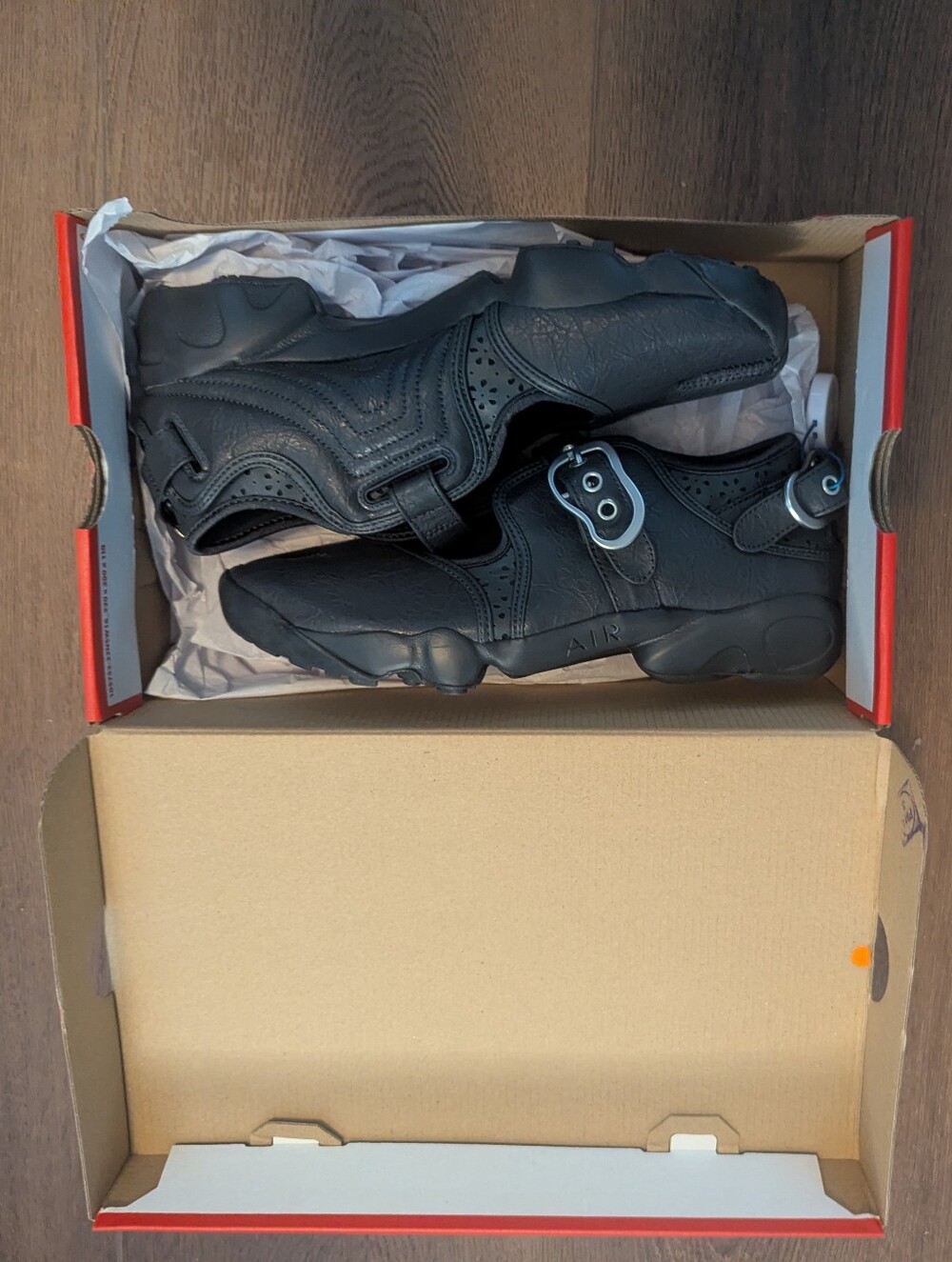 Nike Air Rift TABI "anthracite" - black leather sporty alt silver unique - Picture 6 of 6
